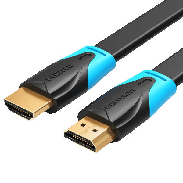 Vention cable plano hdmi 2.0 macho a macho 4k - 1.5m - color negro