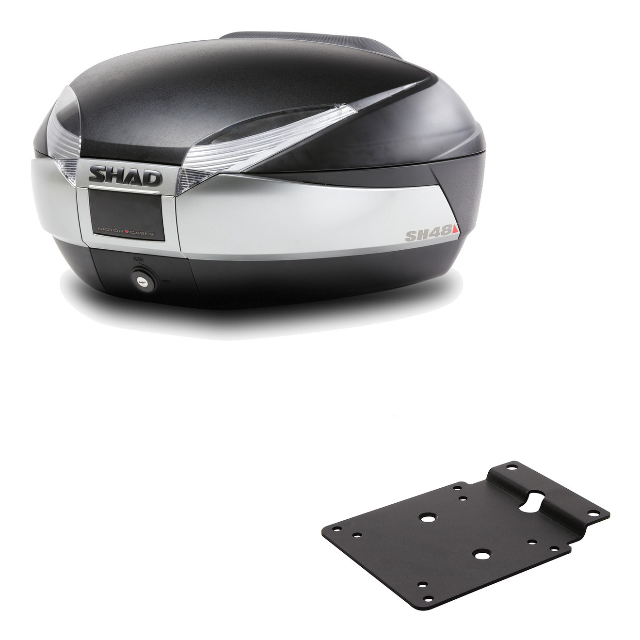 Baul Trasero + Herraje Montaje Sh48 Titanium Premium KIT-185719