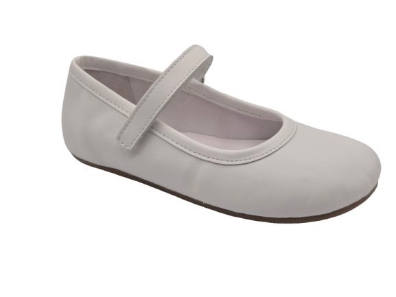 Merceditas Barefoot Respetuosas De Piel Para Niñas, Marca Blanditos By Crios, En Color Blanco. Blanditos Ballet
