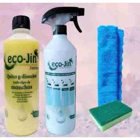 ECO-JIN DETERGENTE EXTRA CONCENTRADO - PRODUCTO REVOLUCIONARIO DEL QUE TODO EL MUNDO HABLA - BOTELLA 1L QUE EQUIVALE A 15L + DIFUSOR ELIGE TU AROMA