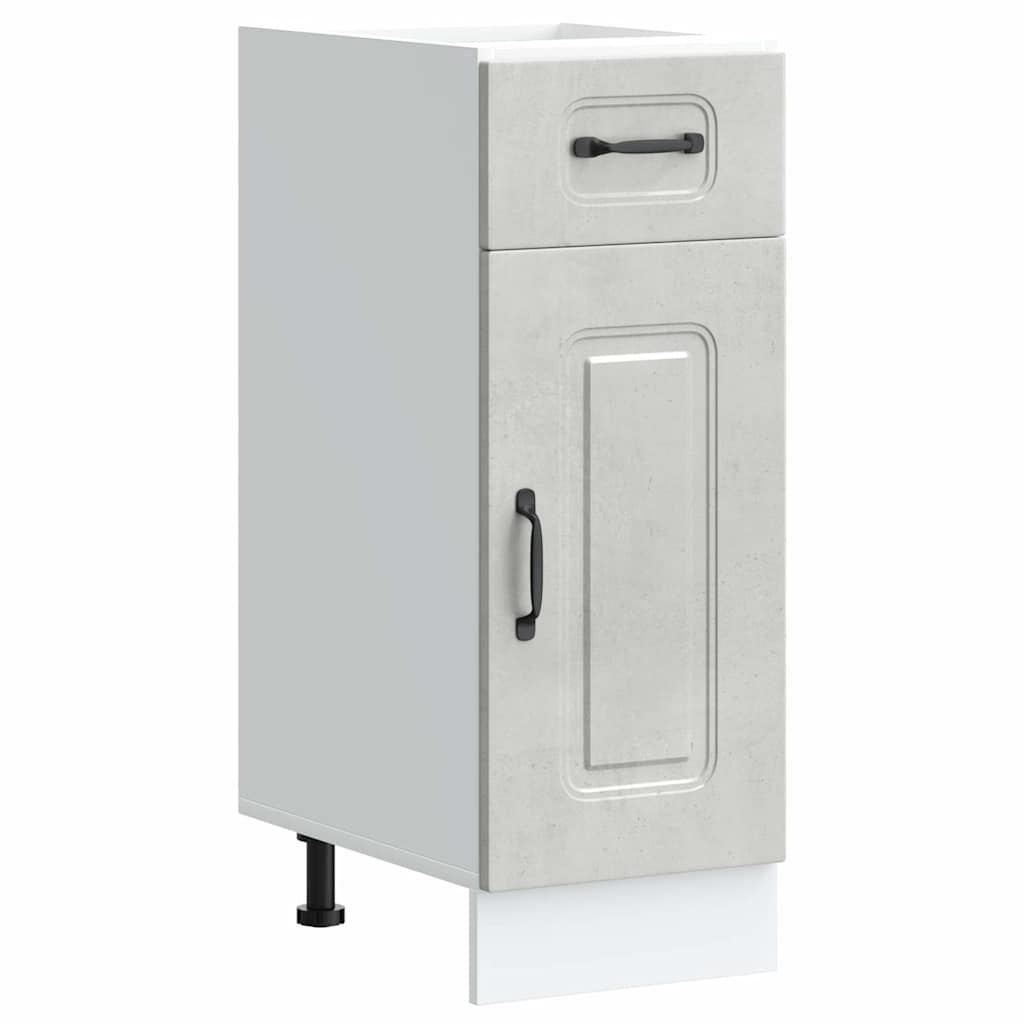 vidaXL Mueble bajo de cocina Kalmar madera de ingeniería gris hormigón