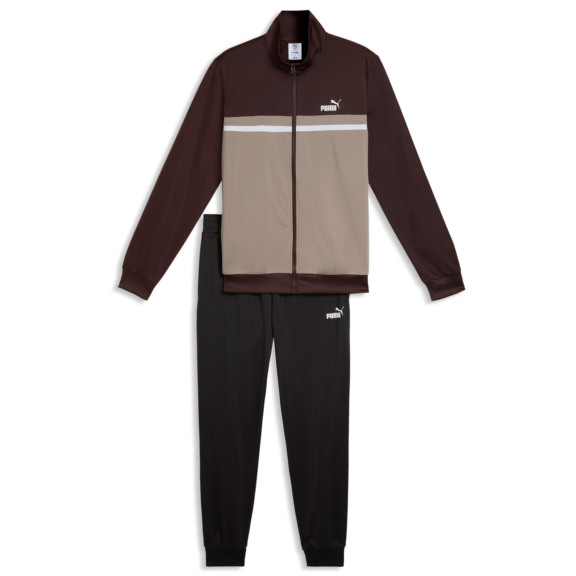 PUMA Chándal para hombre - Chándal con bloques de color, de poliéster Poly Colorblock Suit