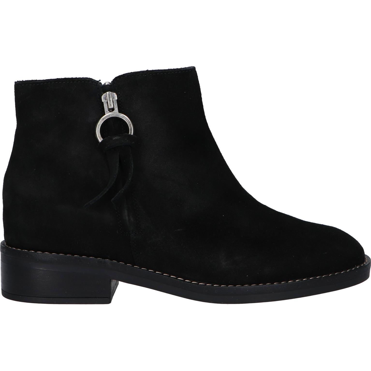 Geox D26TXC 00022 D LARYSSE C9999 BLACK Women's and Girl's Boots with Cushioned Insole, Anti-Slip Flexible Sole for Autumn/Winter, Ideal as Girl Winter Boots.