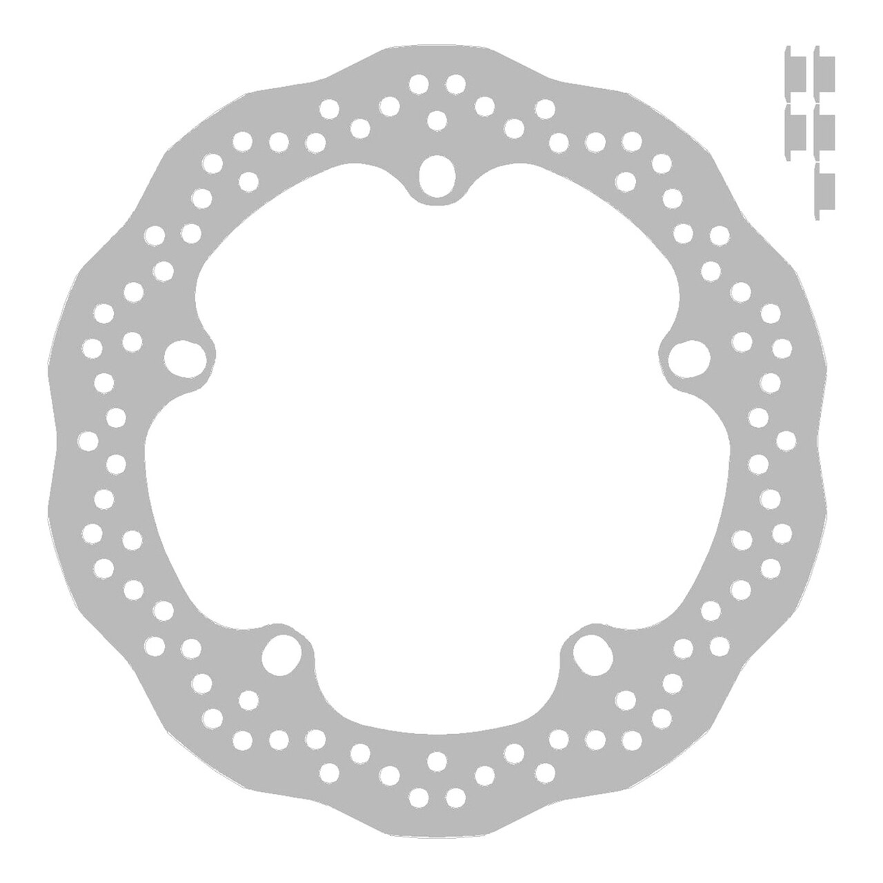 Disco De Freno Delantero Ondulado 1044X Ø305 X Ø181 X 4,8 Mm 9621044X