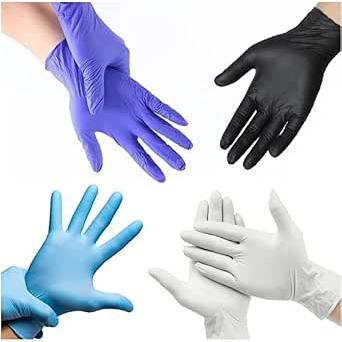 Guantes Desechables de Nitrilo 200 unidades | Sin Polvo, Sin Látex - Todas las tallas