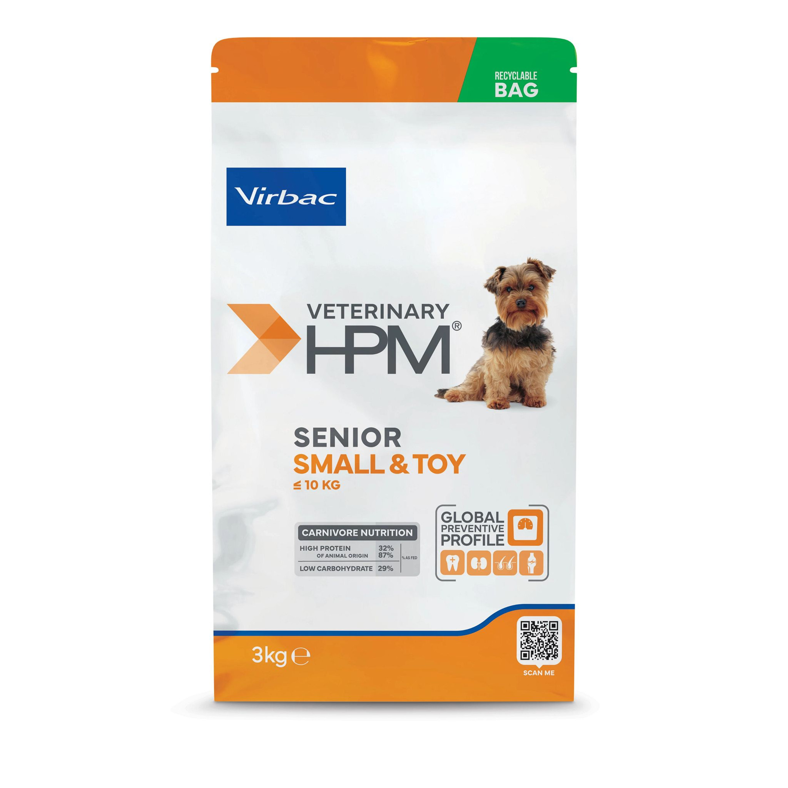 Virbac Veterinary HPM Senior Dog Small & Toy Pienso para Perros