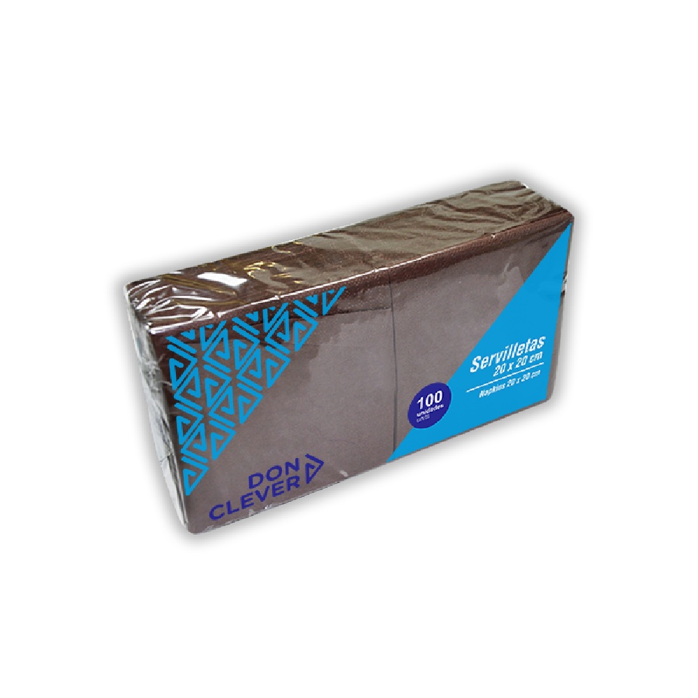 Don Clever Servilletas de papel desechables 3.200 unidades (32 paquetes de 100) - Disponibles en varios colores, Tamaño 10x10 (Abierta 20×20), Doble capa, Perfectas para negocios de hosteleria y restauracion, como posavasos, para cocteles o postres, etc