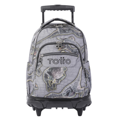 Mochila Totto ruedas Renglon Modelo Dinosaurios