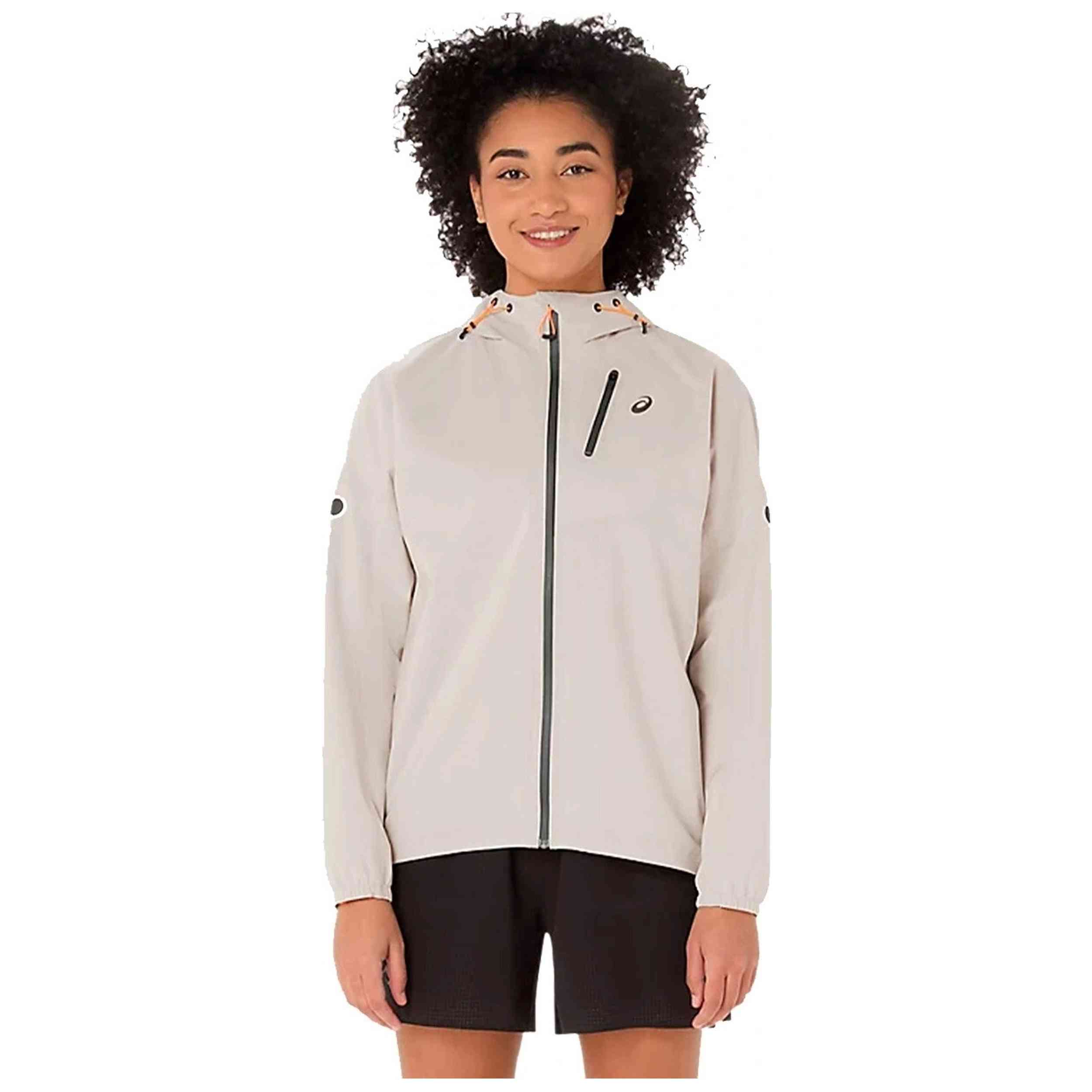 Chaqueta Asics modelo Fujitrail Elite PERTEX® Shield para Mujer en color Blanco