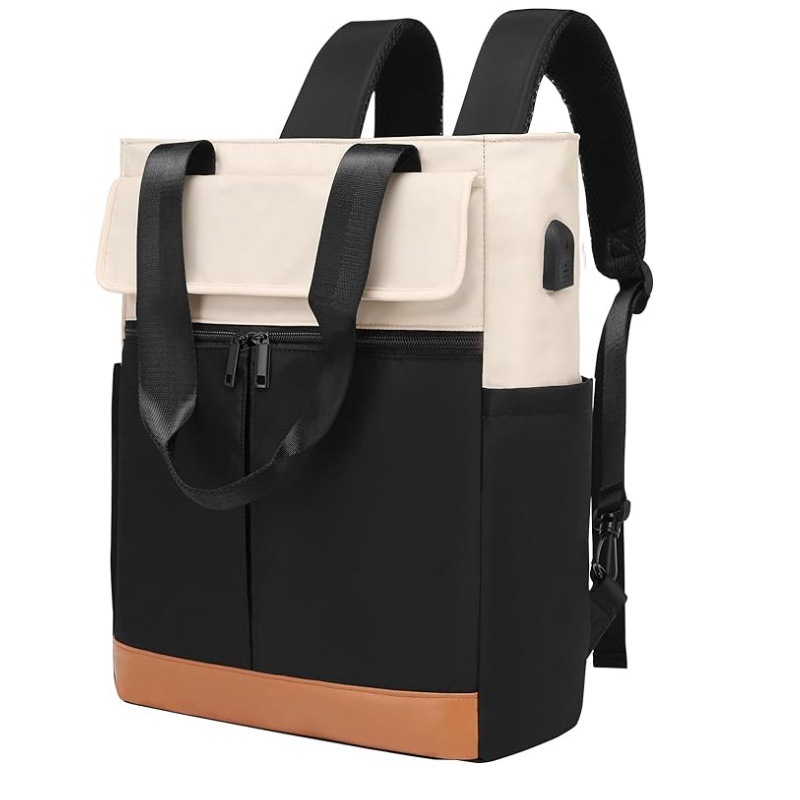 Tk Mochilas de moda para mujer, mini bolso de viaje, para el trabajo y la escuela, mochila impermeable, bolsos de hombro para mujer, apto para computadora portátil de 14 pulgadas
