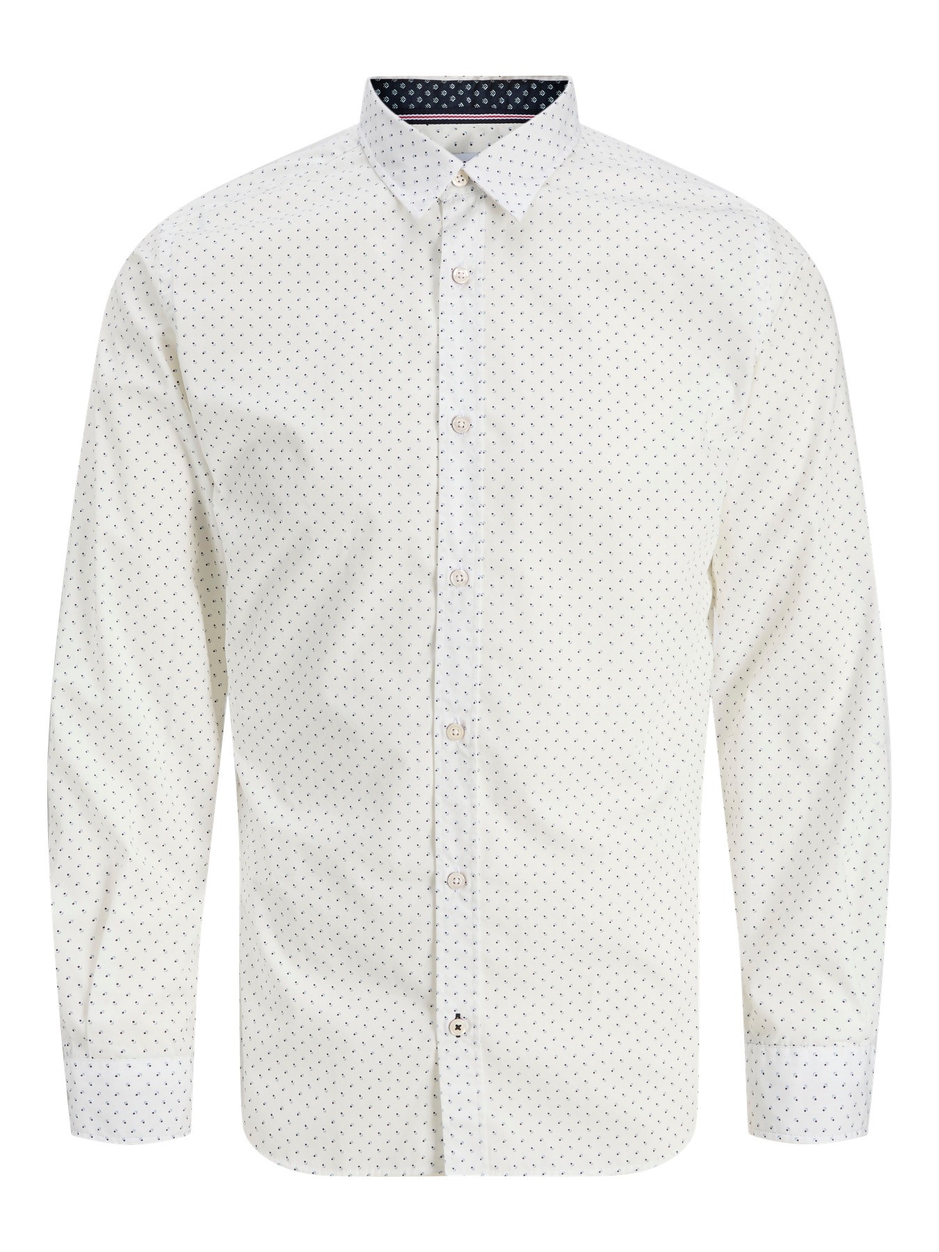 Jack & Jones - Camisa formal Matheo de corte slim en popelín brillante blanco para ocasiones elegantes y profesionales