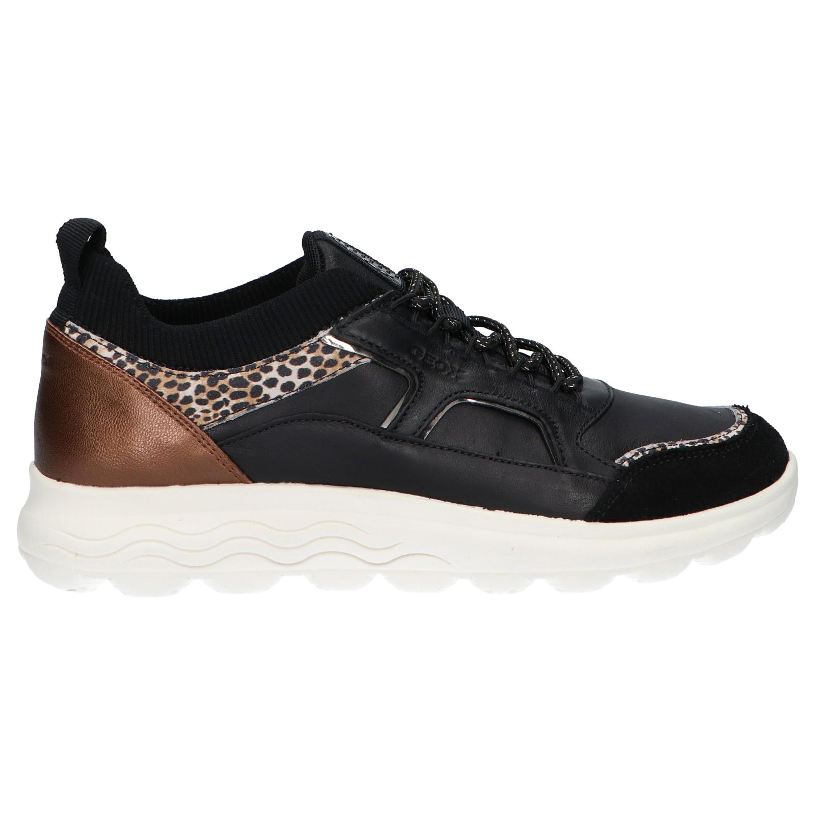 Geox d26nuc women's sneakers 00085 d spherica c9876 black-off white