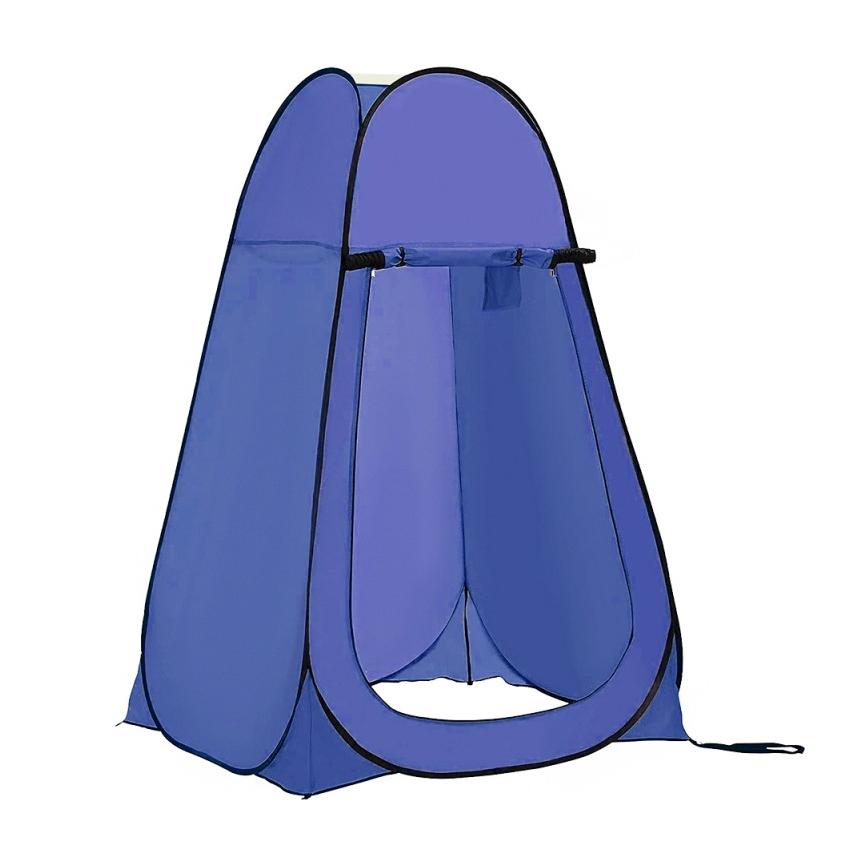 Tienda de campaña baño WC ducha vestuario impermeable camping desplegable Pop Up azul COSHANO