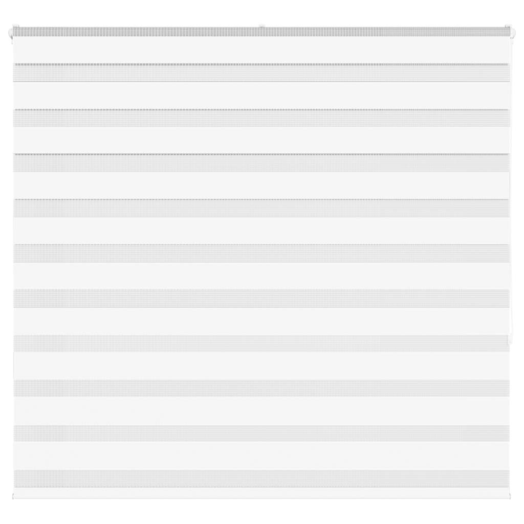 vidaXL Estor cebra blanco 165x150 cm tejido ancho 160,9 cm poliéster