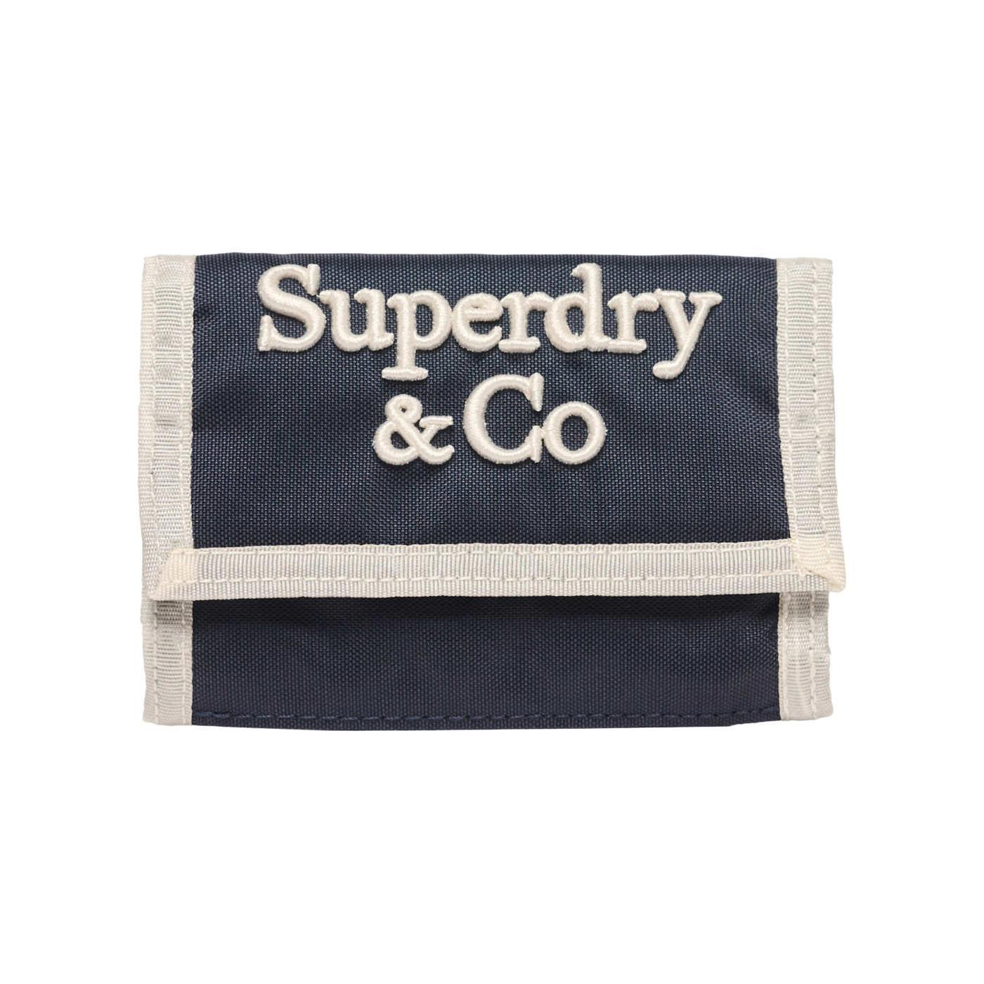 Cartera Superdry Outdoor azul marino y blanco para hombre