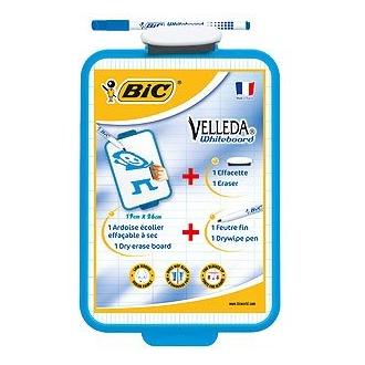 VELLEDA PIZARRA BLANCA BIC 26X19 + MARCADOR Y BORRADOR VARIOS PAPELERIA