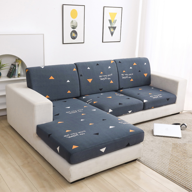 TK Funda de Cojín para Sofá Elástica de Marca Mueble de Poliéster con Patrón Floral Tapa de Quilting Removible y Lavable para Sala de Estar
