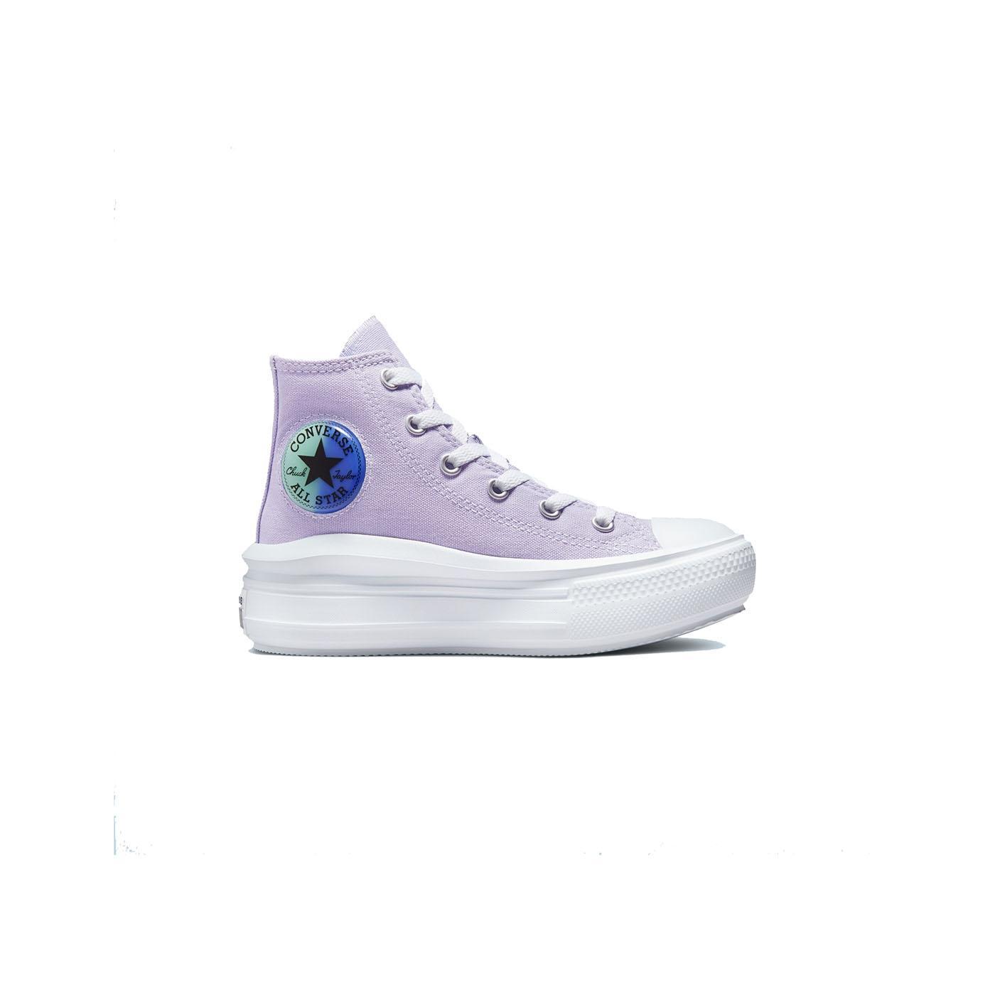 Converse Zapatilla Niña Move Hi Lila - Plataforma Ligera y Smartfoam