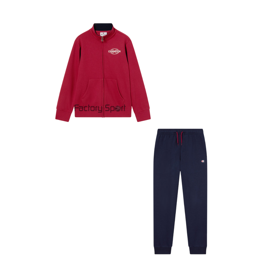 CHAMPION CHANDAL 307261 ALGODÓN BURDEOS/MARINO PARA NIÑO RS525 DIN