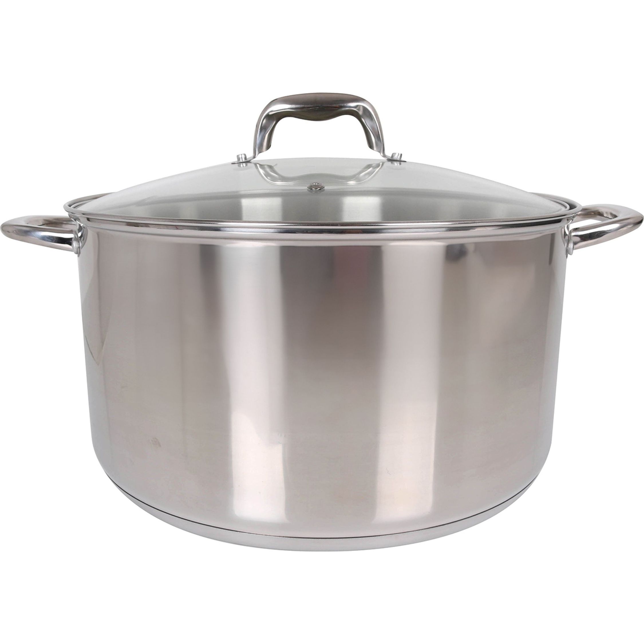 Quttin - OLLA DE Acero Apta para Inducción 32CM con Tapa Colección New Caesar - Olla de Acero Inoxidable para Cocina Inducción - Olla Acero Alta Durabilidad y Resistencia al Calor - Olla Diseño Ergonómico - Olla Acero Compatible Todo Tipo de Cocinas