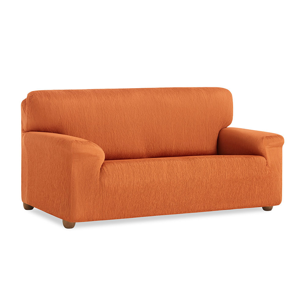 NORDIC HOME Funda de Sofá Elástica Vera Naranja – Ajustable