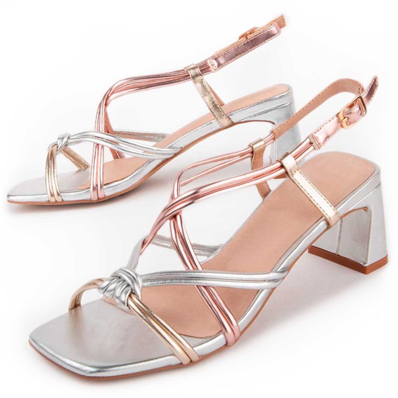 Sandalia De Tacón Para Mujer. Montevita Trea6 102942