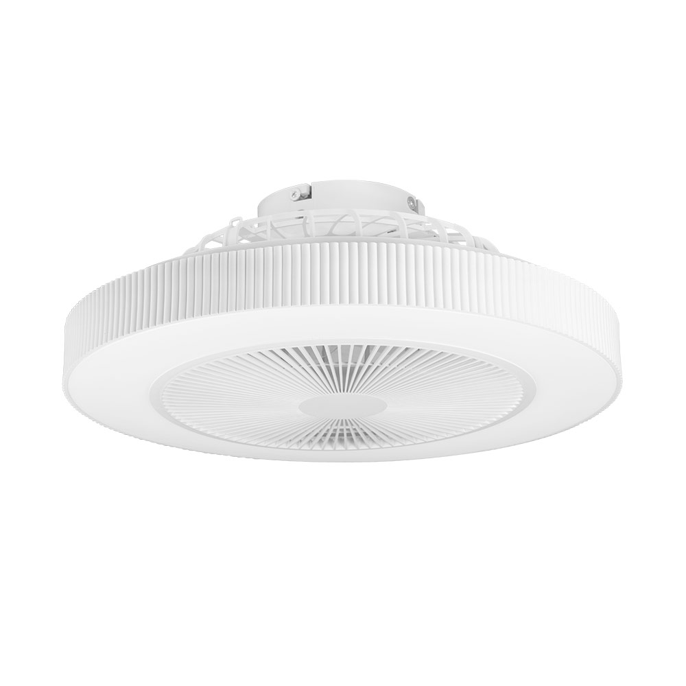 Orbegozo CP 150035 Plafón Ventilador de Techo 51.5 cm con Luz LED 40W (3600 lm) – Motor DC 20W, 7 Palas ABS, Tono y Brillo Regulables (2700K-6500K), Modo Luz Nocturna, 6 Velocidades, Mando a Distancia y Altura 19 cm