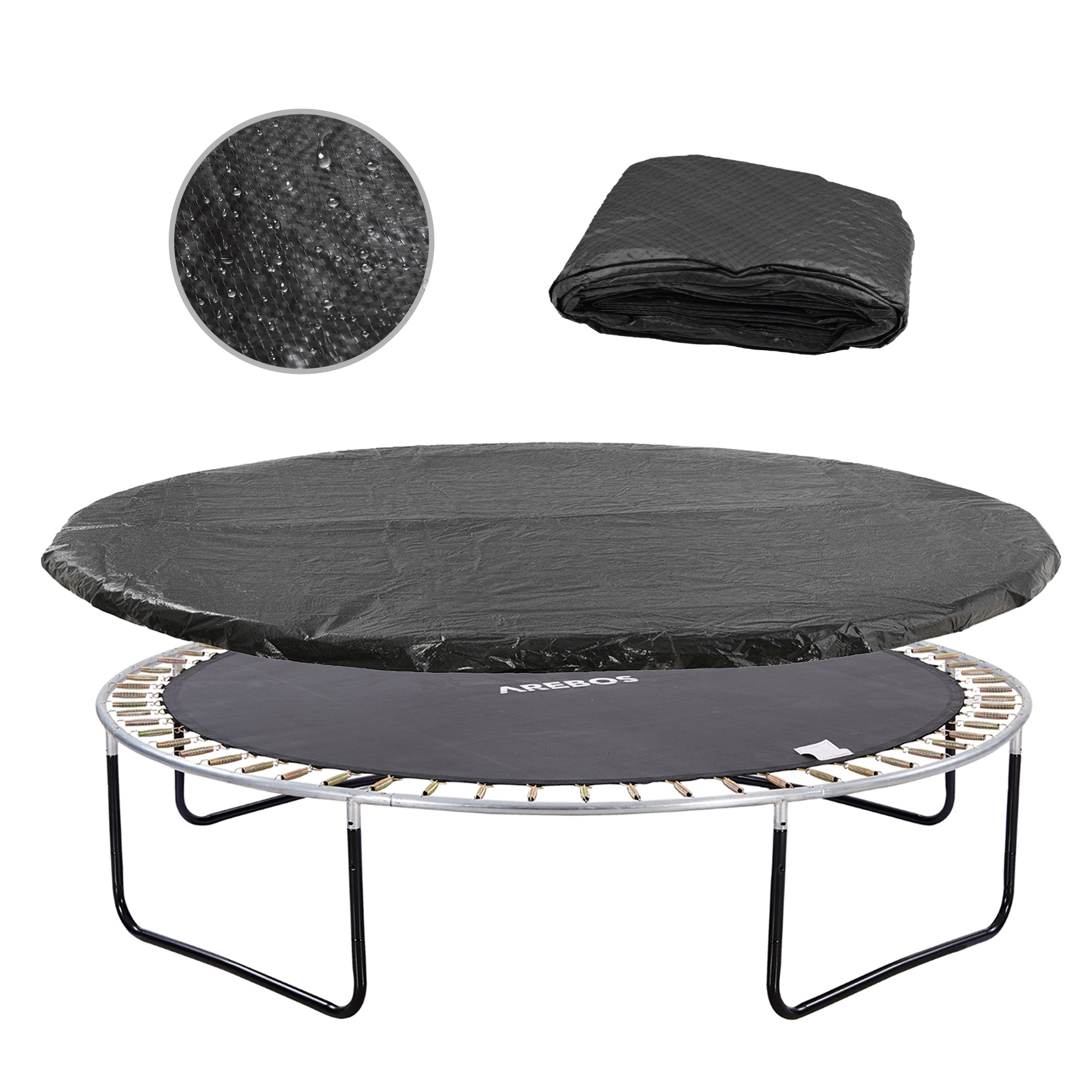 AREBOS Funda Para Cama Elástica Cubierta Para la lluvia 244 cm