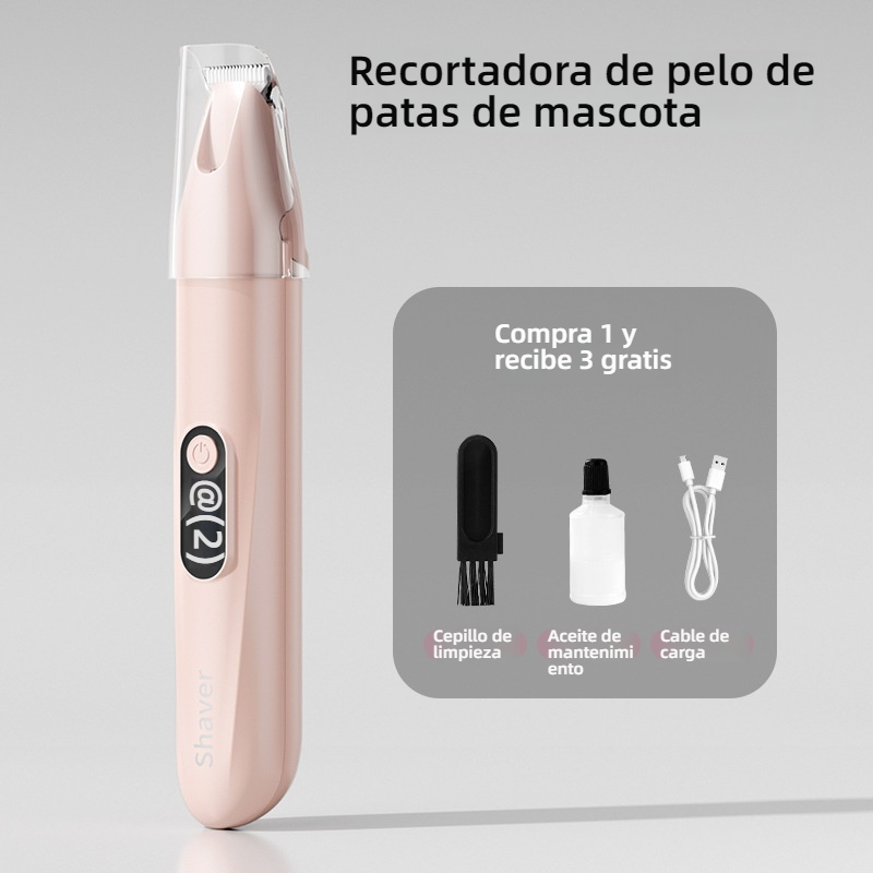 Nueva cortadora de pelo para mascotas, cabezal ancho, recargable, 3 velocidades, antipolvo, válida para perros y gatos.
