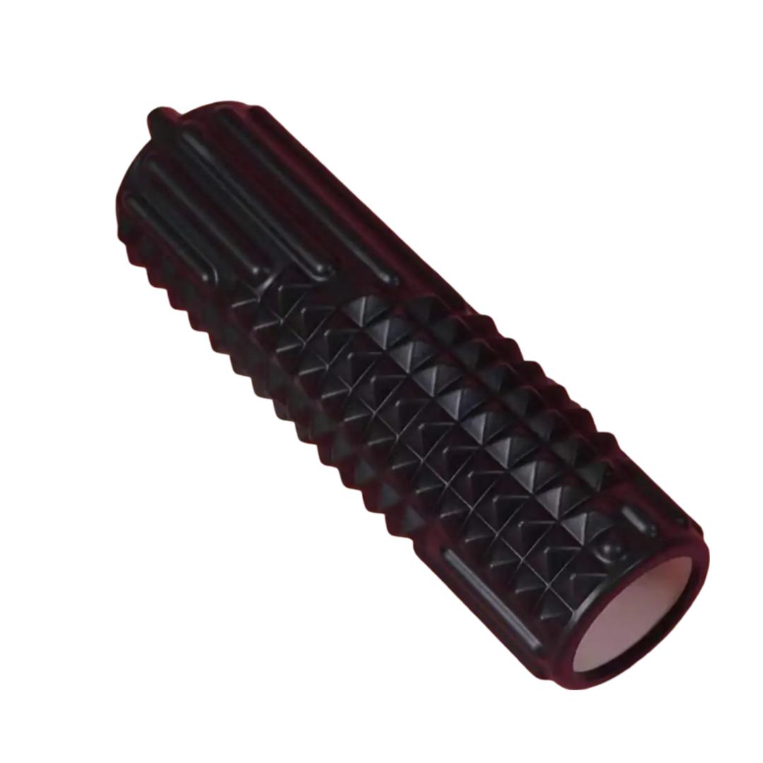 Rodillo de Espuma Negro Ozio Fitness para Musculación, Rehabilitación, Yoga y Pilates con Dimensiones de 45 X 13,5 Cm