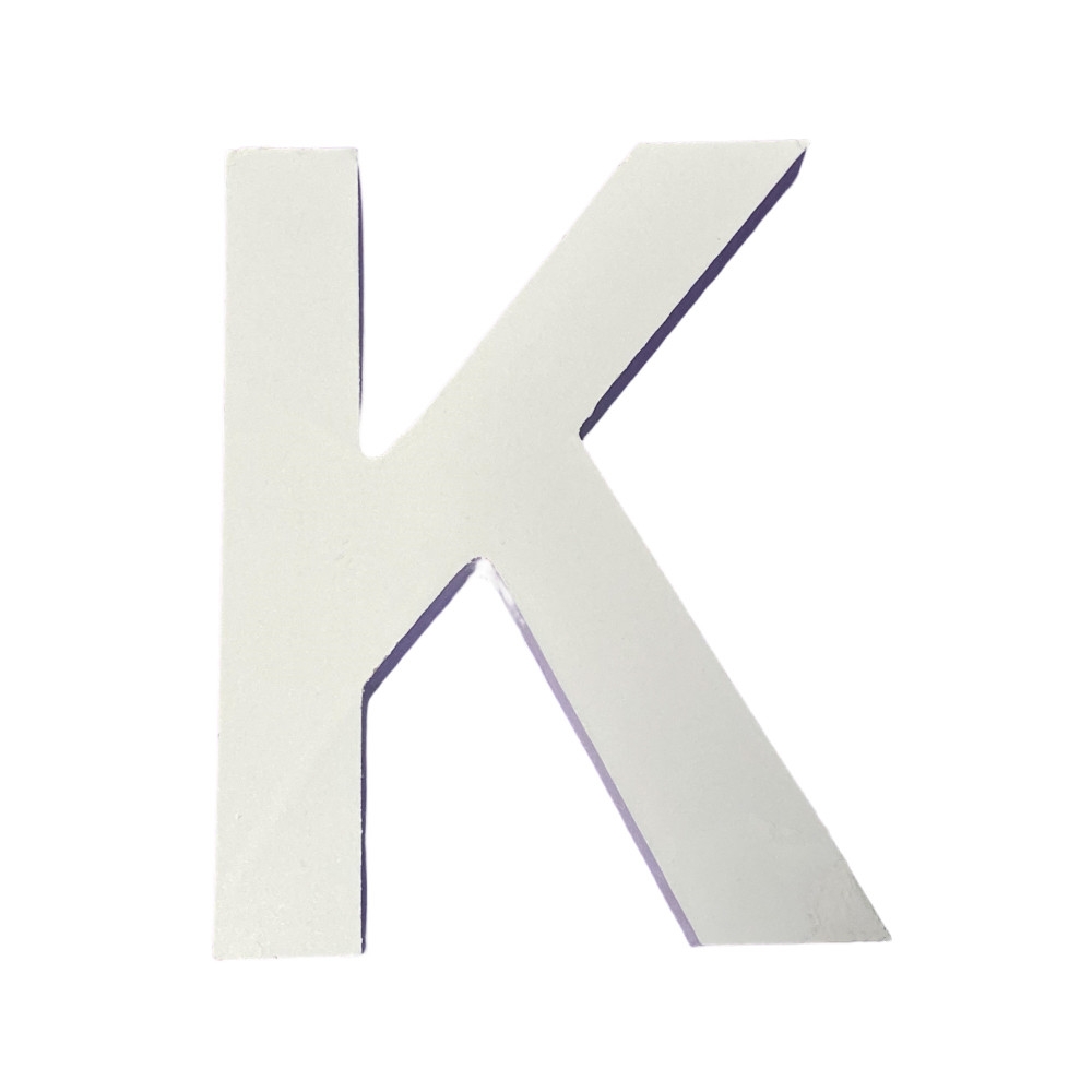 PlusHome Letras 11CM de Madera A-Z Mayúscula Decorativa Color Blanco