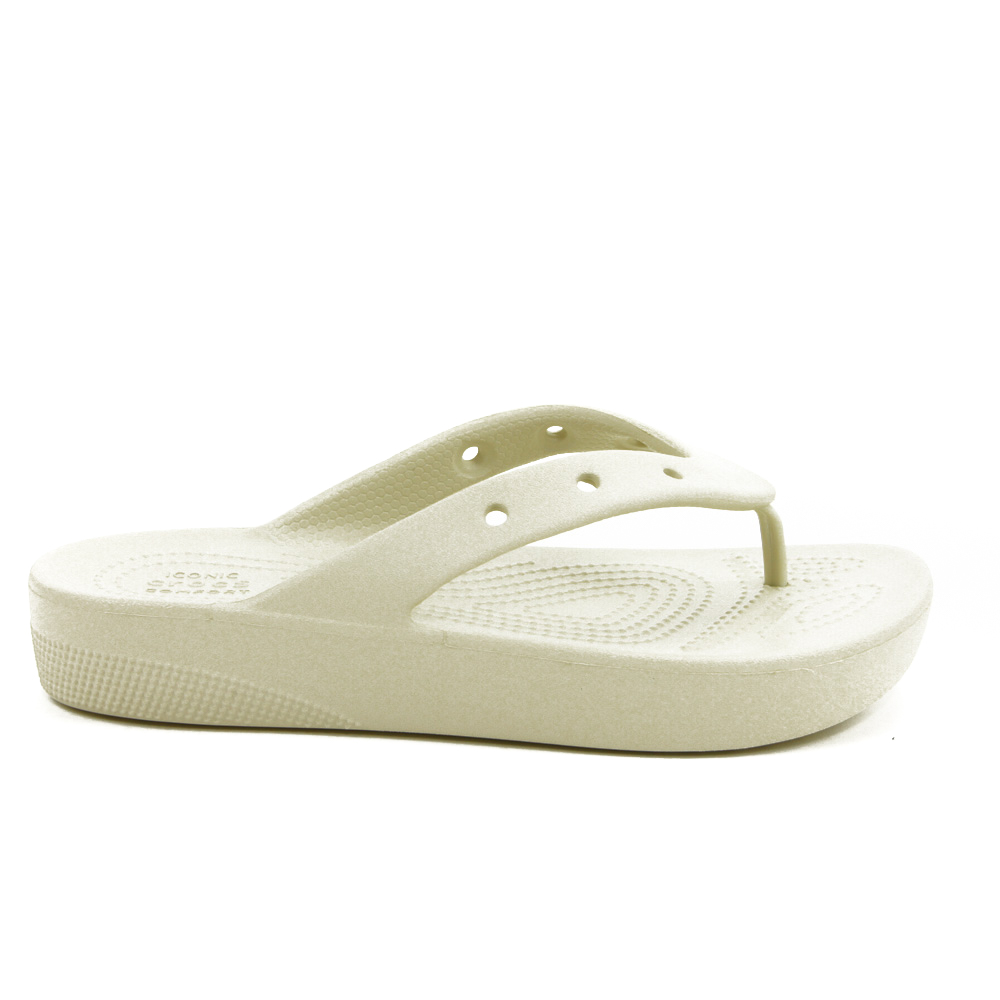 Crocs mod. PLAT FLIP sandalia goma para mujer en croslite, sin cordones