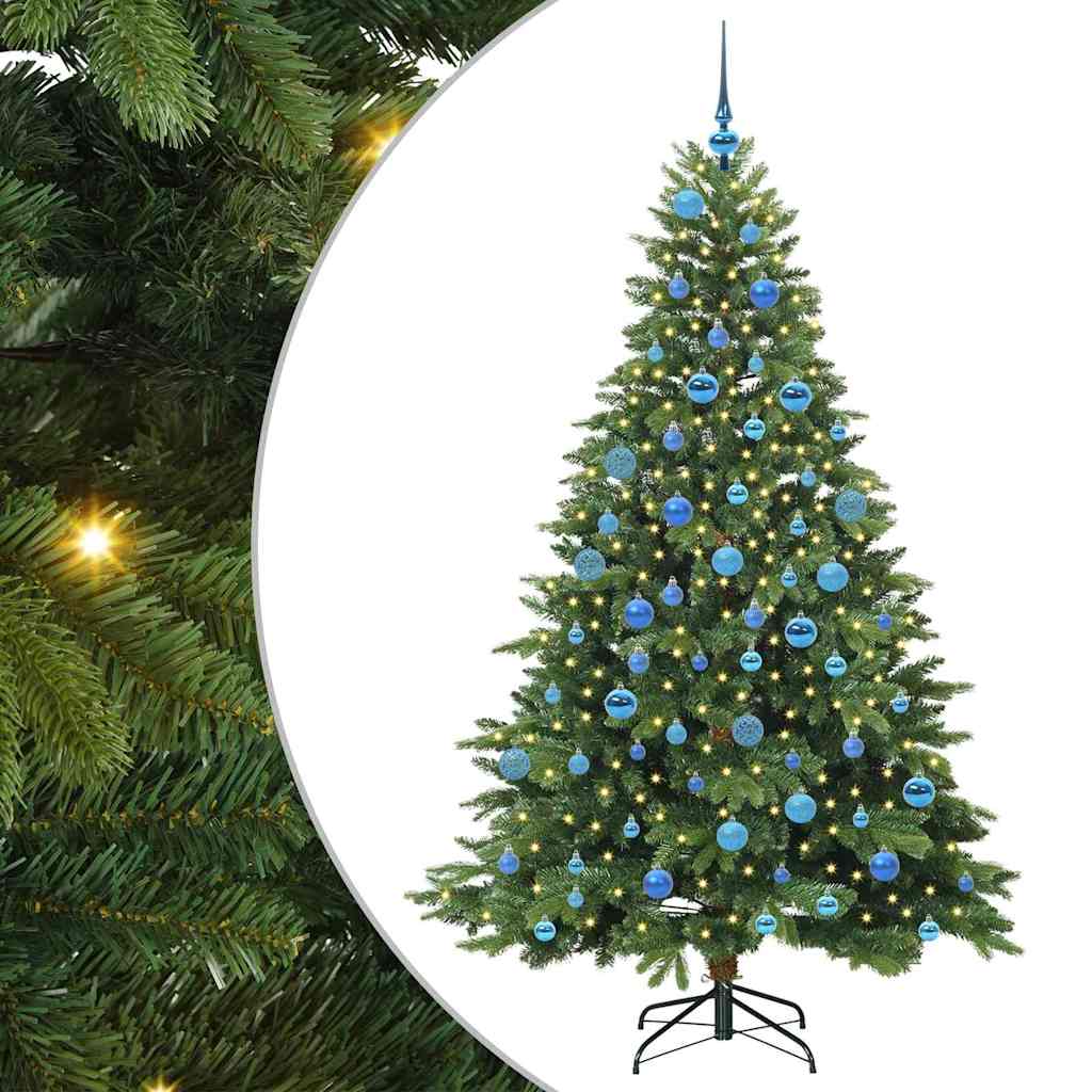 vidaXL Árbol de Navidad artificial con 300 LED Verde 180 cm PE y PVC