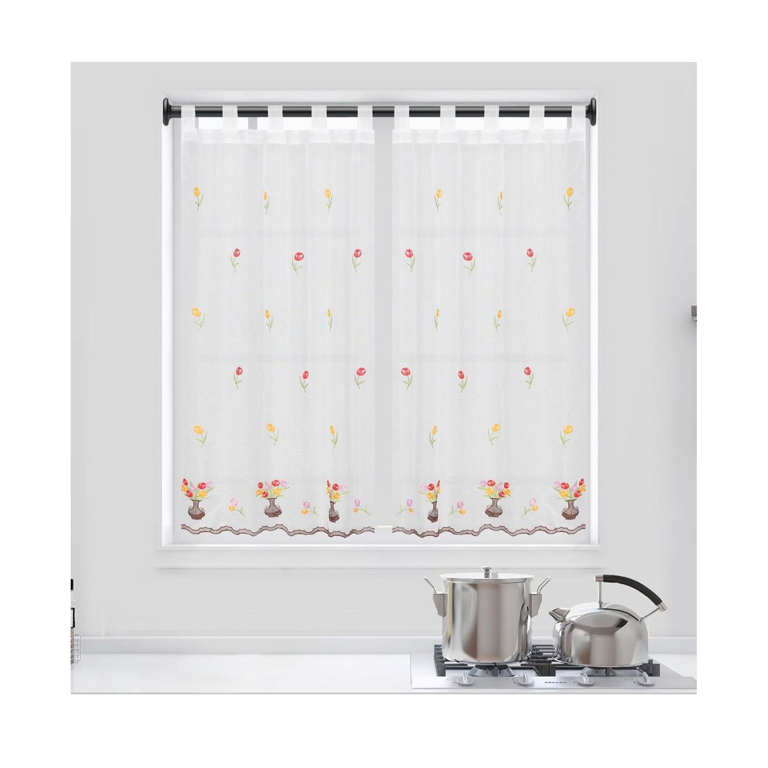 Cortina de cocina con Diseño 100x140cm. 140x140cm (1 Piezas)