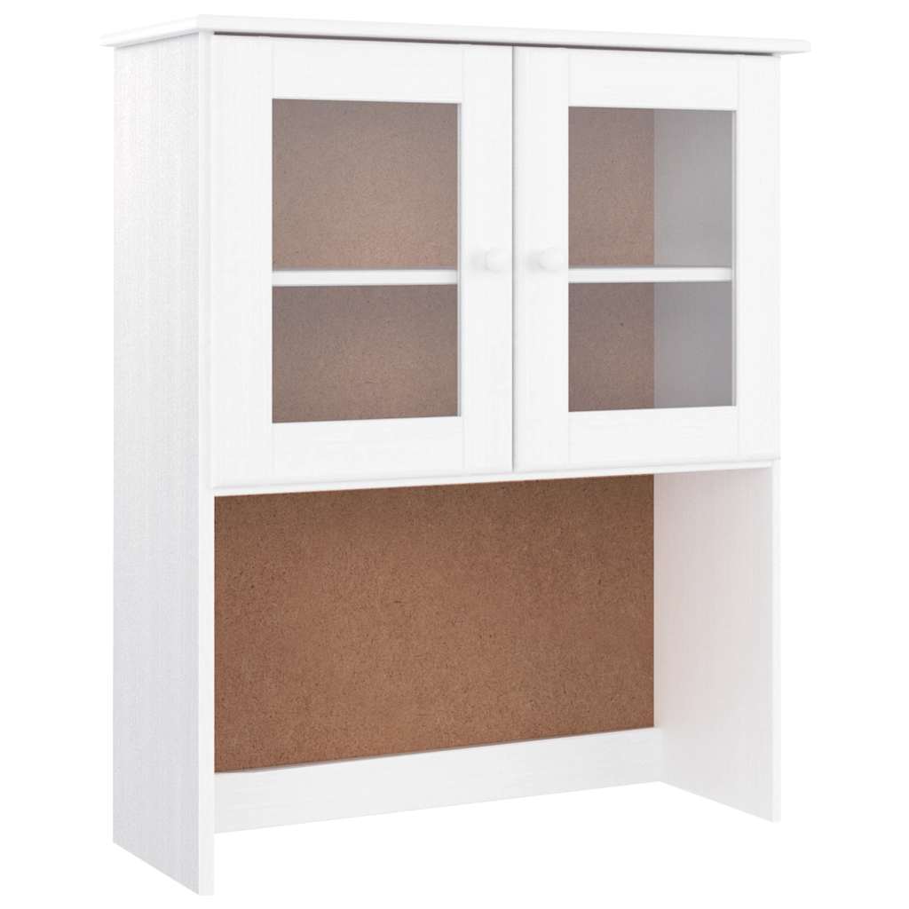vidaXL Armario superior de tocador ALTA madera pino blanco 77x30x92cm