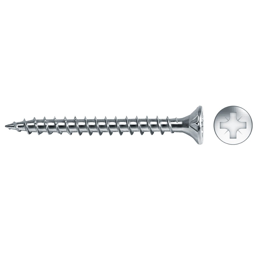 caja 250 unid. tornillo madera avellanado pozi din/ref vlox ø4,5x50mm zincado+lubr. celo