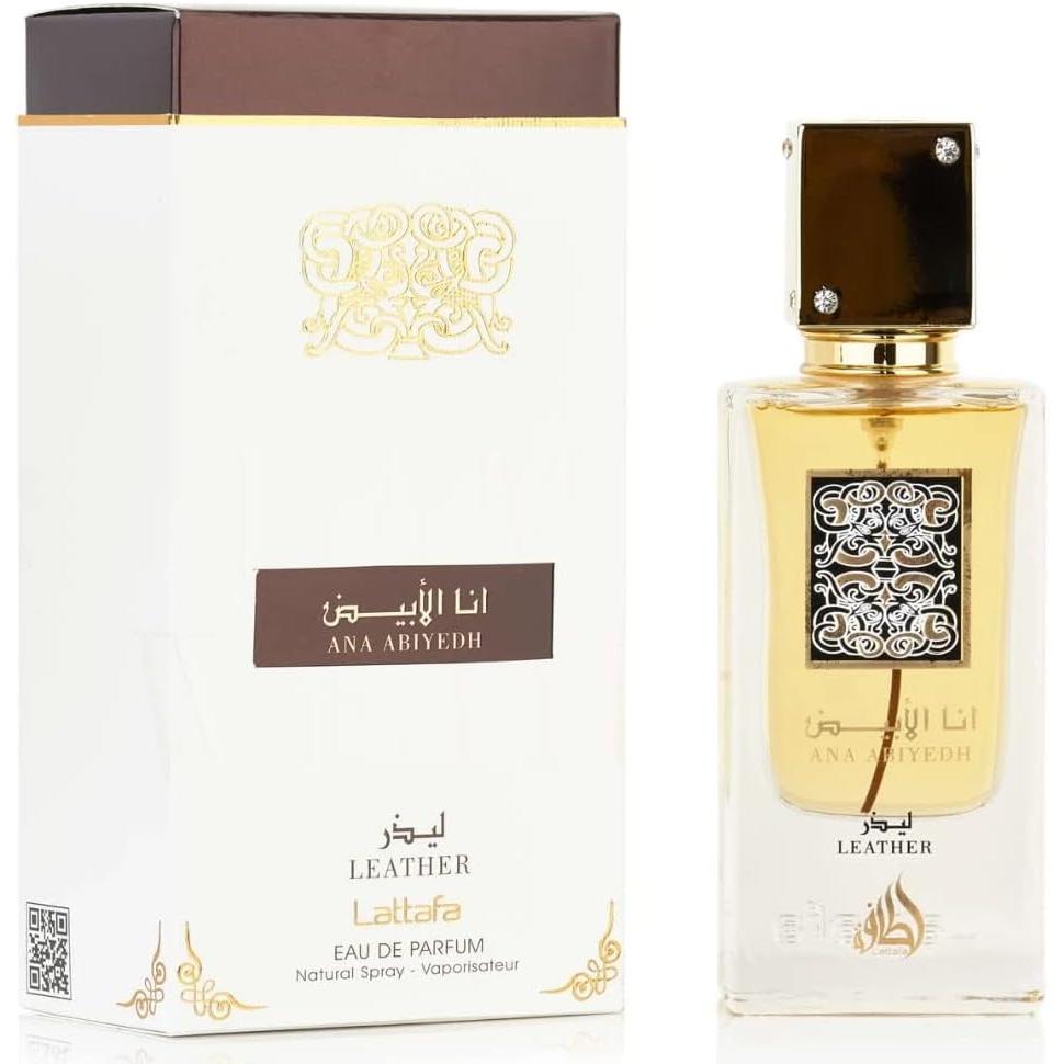 Lattafa - Perfume de Hombre Ana Abiyedh Leather EDP 60 Ml - Fragancia Masculina