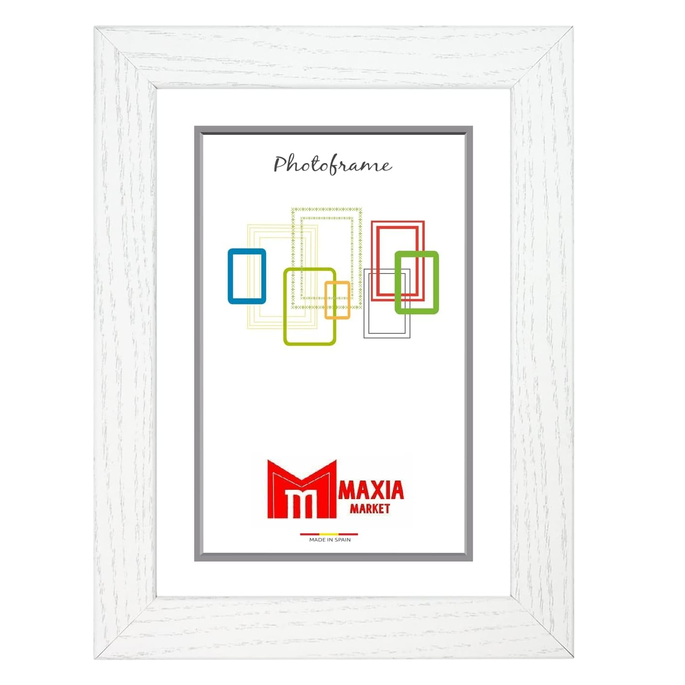 Maxia Market - Marco de  foto de Madera, Marcos Diplomas, Portafoto de Pared  Para Decoración de Casa, Fotografías de Boda, Fotos de paisajes, Acabado Elegante