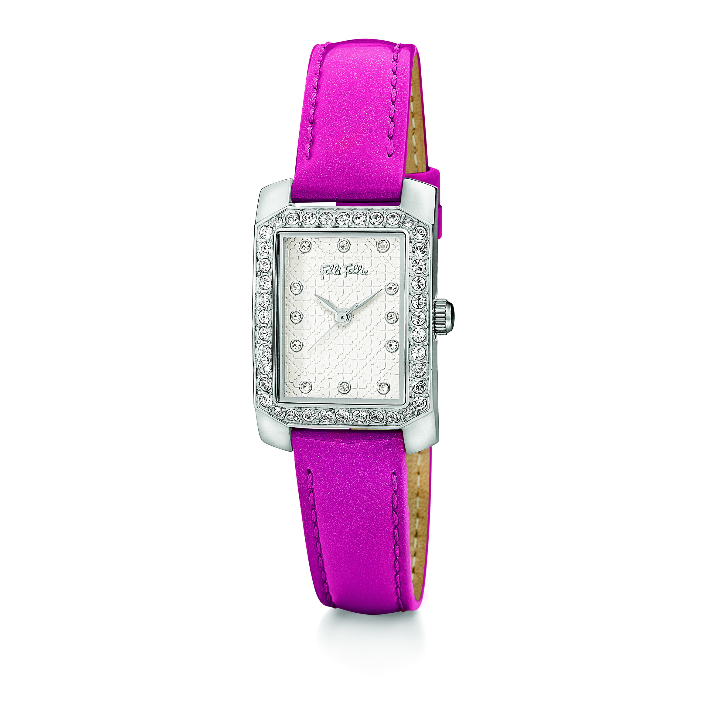 Folli Follie Reloj Mujer Analogico Cuarzo con Correa de Cuero WF13A053SSS