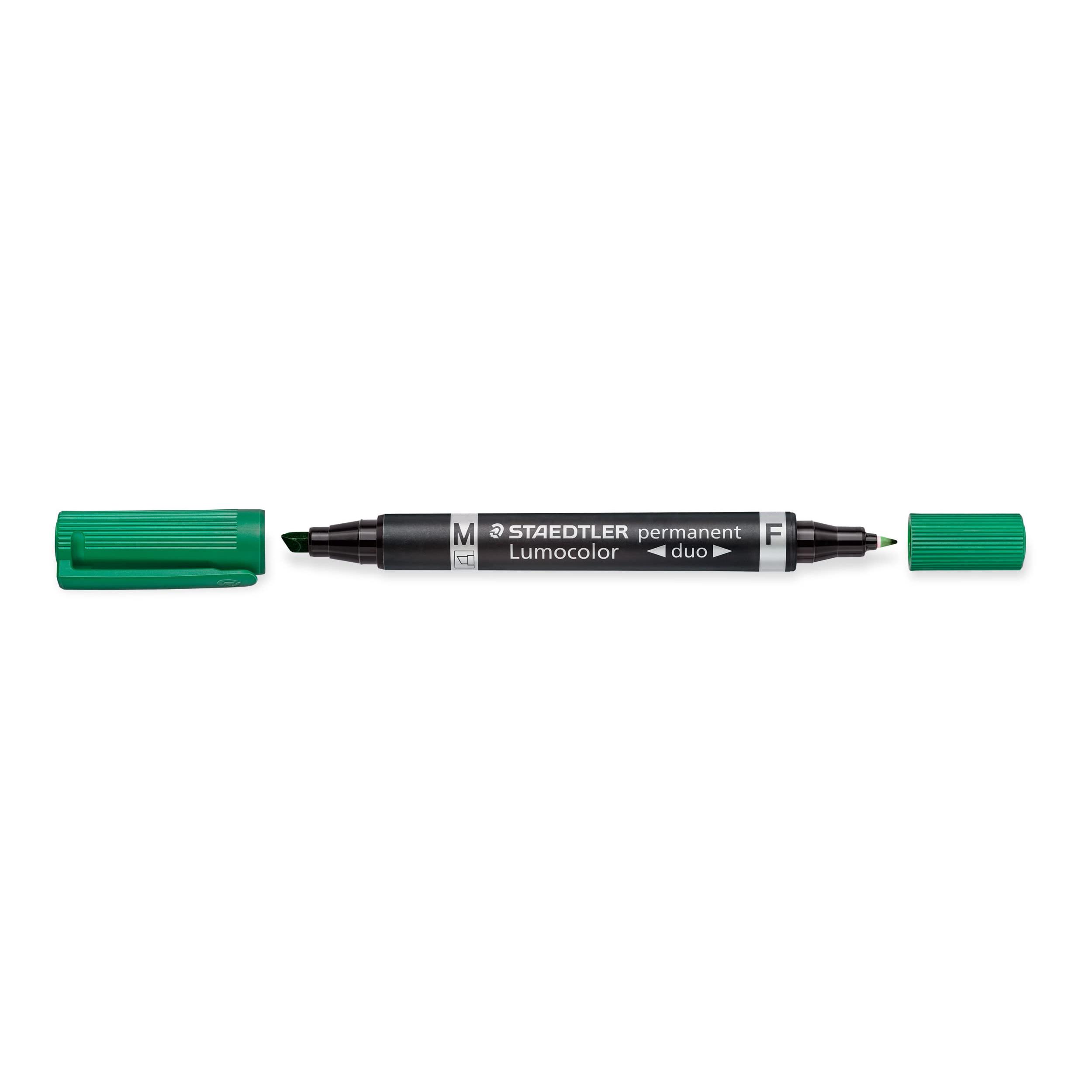 STAEDTLER Lumocolor 348-5 - Rotulador permanente (10 unidades), color verde