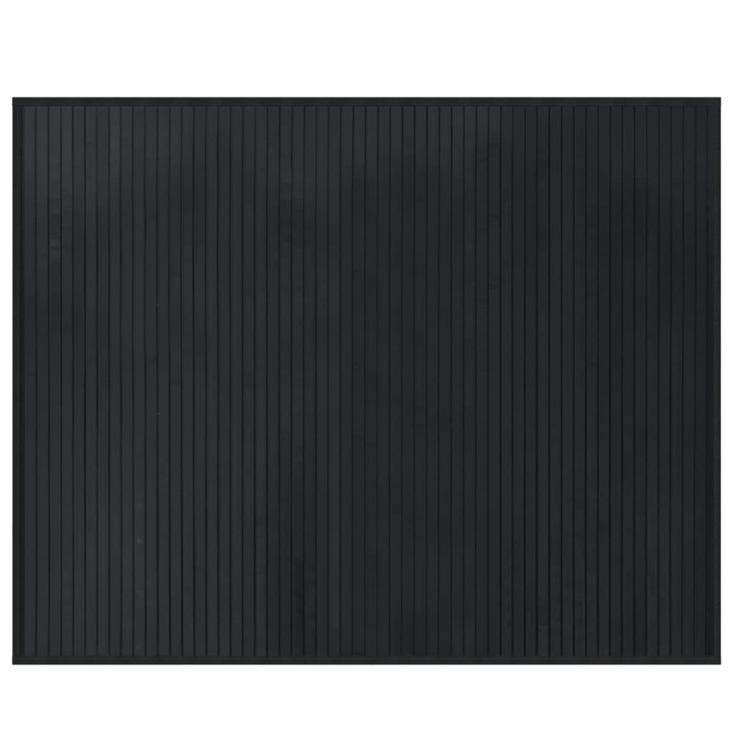 Vidaxl Alfombra Rectangular Bambú 80x100 Cm Color Negro, Natural, Marrón y Más