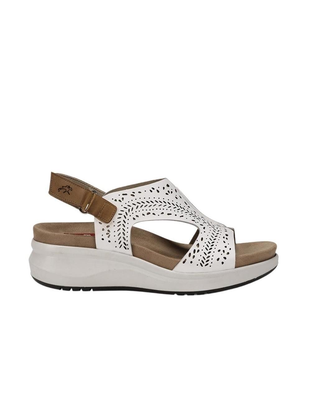 FLUCHOS SANDALIA MUJER CUÑA BLANCO TIBET F1481 MUJER F1481 Fluchos