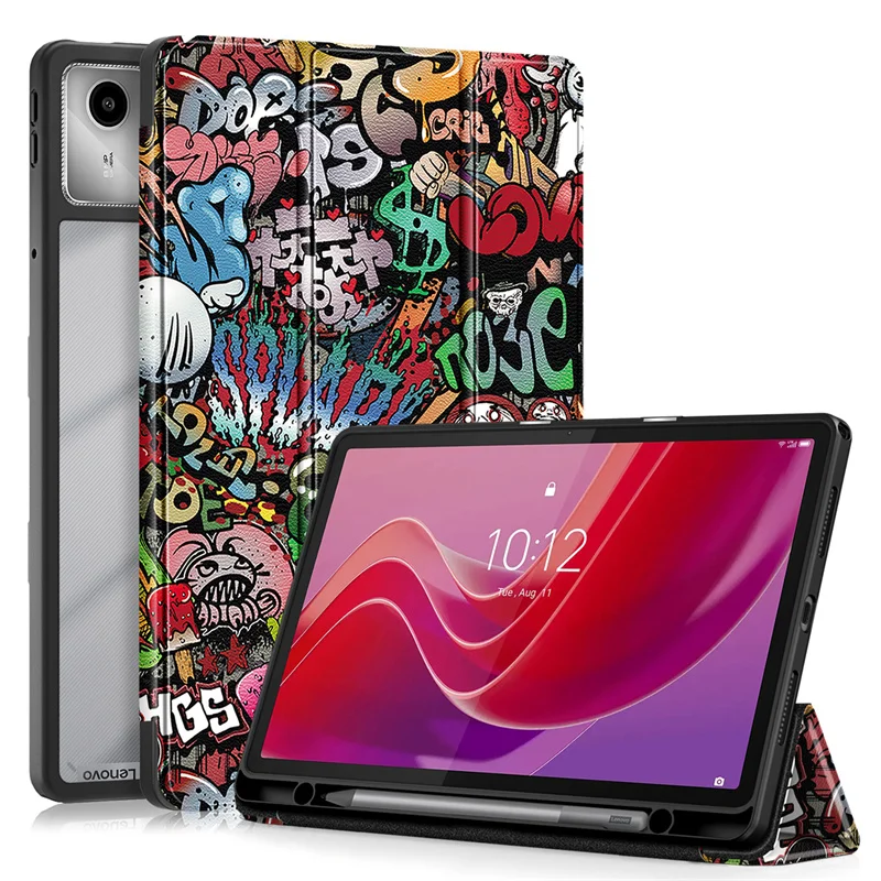 Om Home Funda Para Tableta Lenovo Tab M11 Con Soporte Para Lápiz Material Acrílico TPU Cubierta Trasera Protectora Antichoque Resistente Al Desplome Y Polvo Para XiaoxinPad 2024 11 Pulgadas