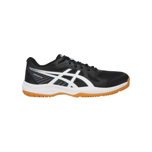 Zapatillas Asics Upcourt 6 Indoor Negro Blancas 1071A104-001 Voley Voleibol Hombre