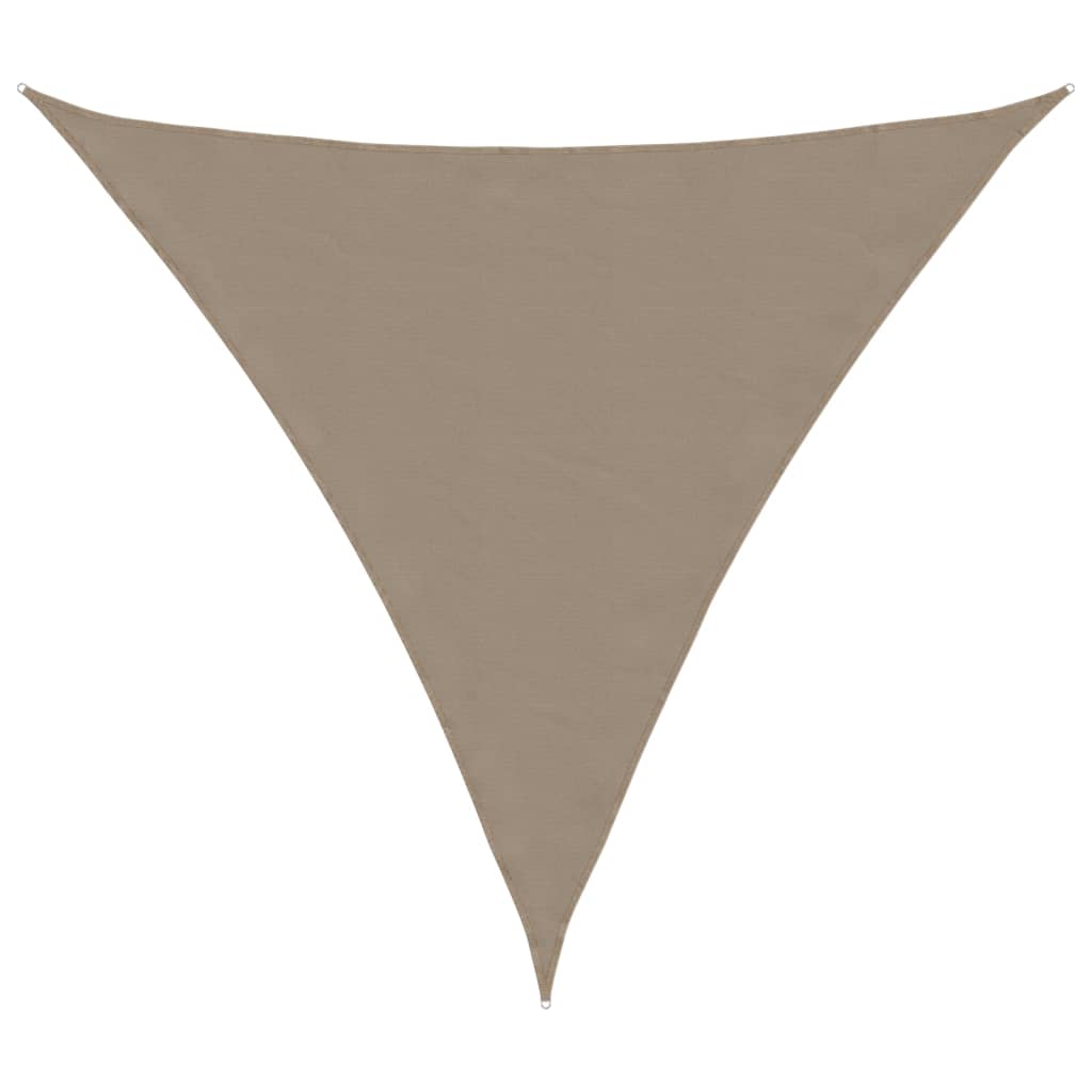 vidaXL Toldo de vela triangular tela Oxford 5x5x5 m Multicolor