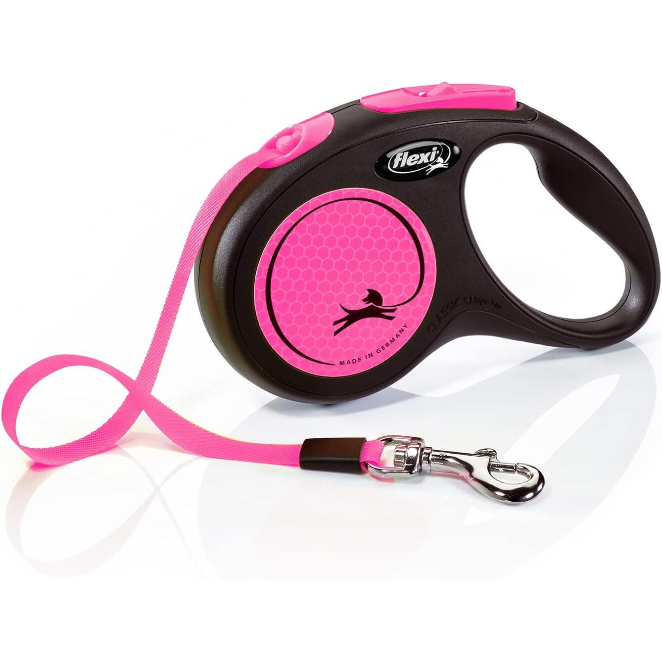 CORREA FLEXI NEW NEON M CINTA 5M ROSA NEÓN