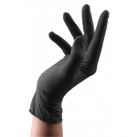 Eurostil Guantes de Látex Negro Talla Pequeña 20 Unidades para Tinte Capilar