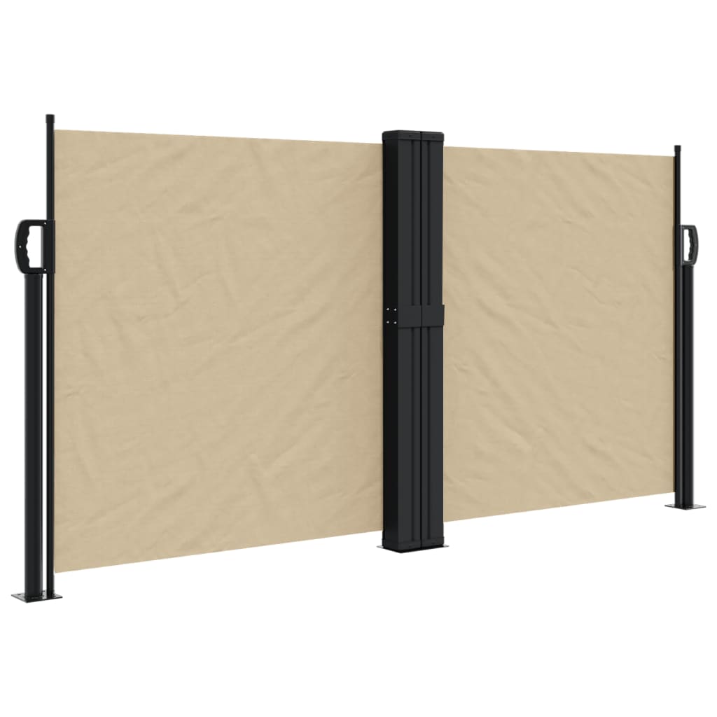 vidaXL Toldo lateral retráctil 120x1200 cm Color Negro, Crema, Azul
