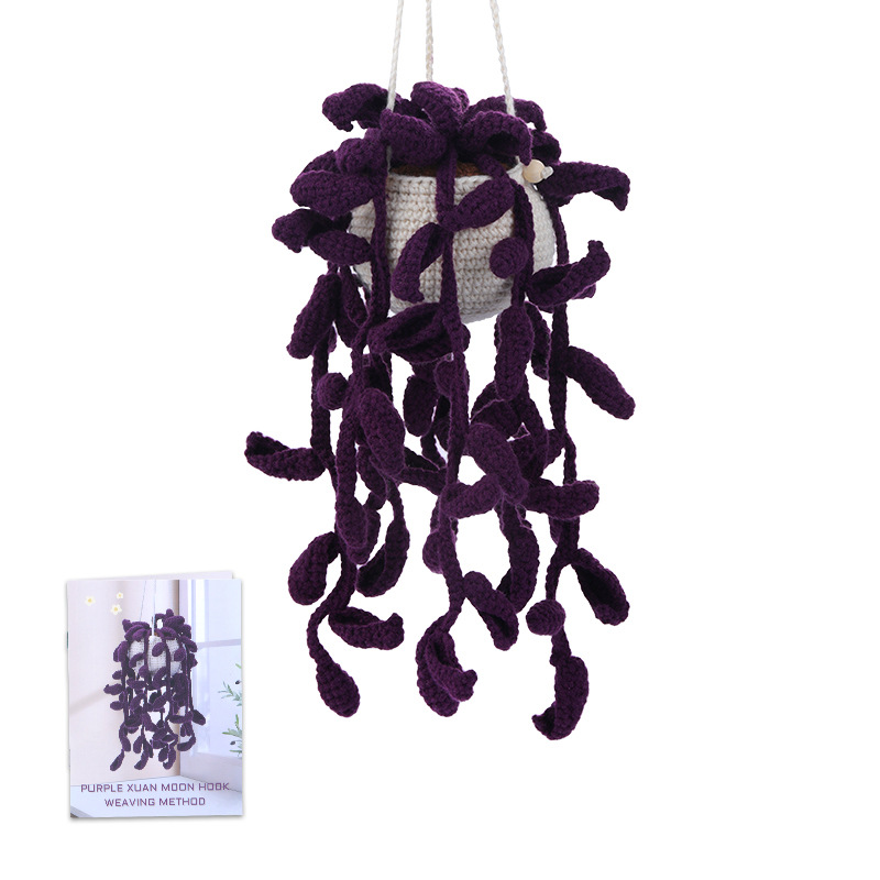 Macrame Plant Hanger Kit for Beginners, DIY Hanging Basket Planter with English Instructions, Cotton Rope for Home Decor