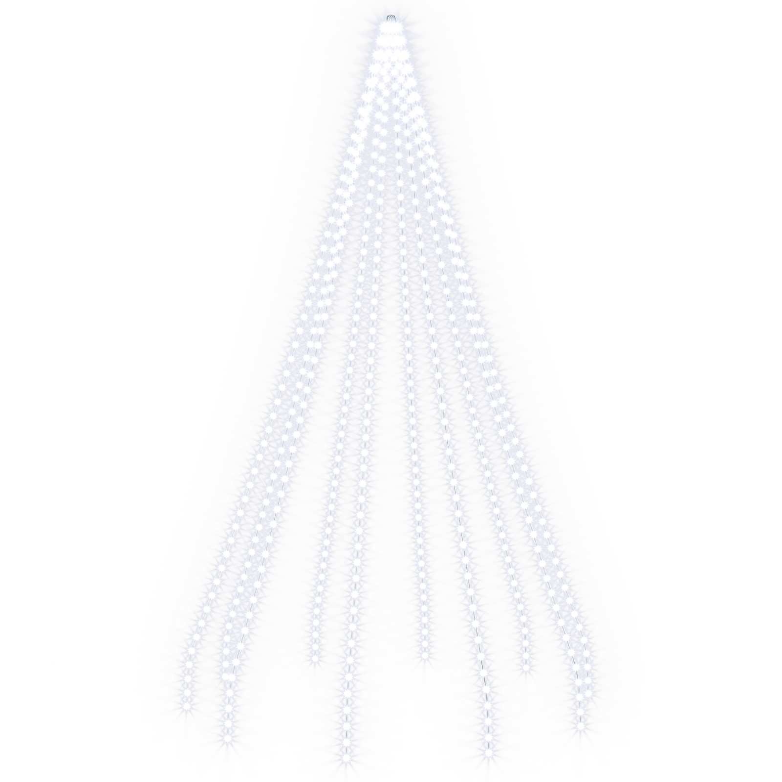 vidaXL Luces del árbol de Navidad 150/180/210/500 cm PVC 150 LED